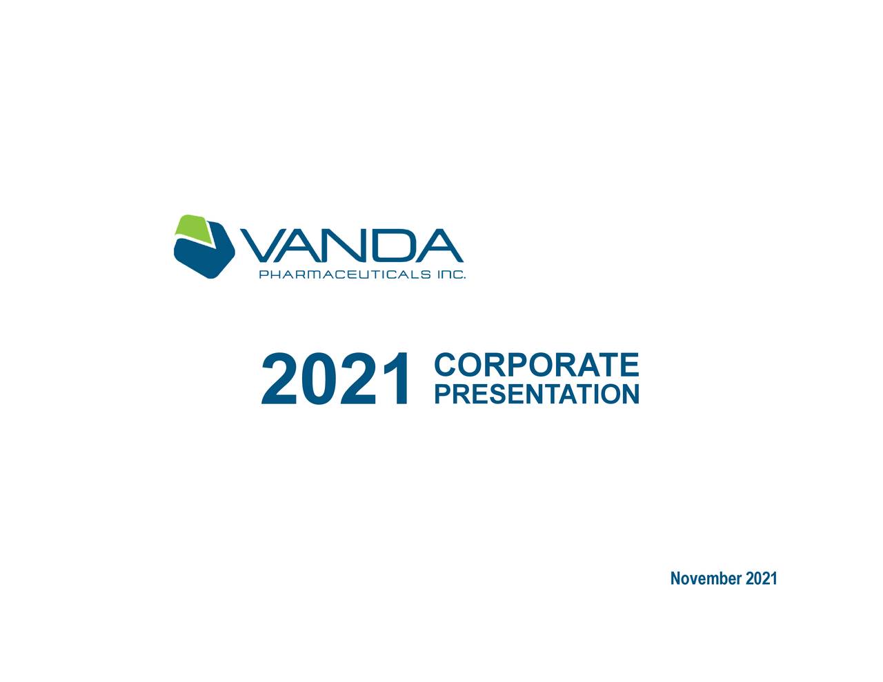 Vanda Pharmaceuticals (VNDA) Investor Presentation Slideshow (NASDAQ