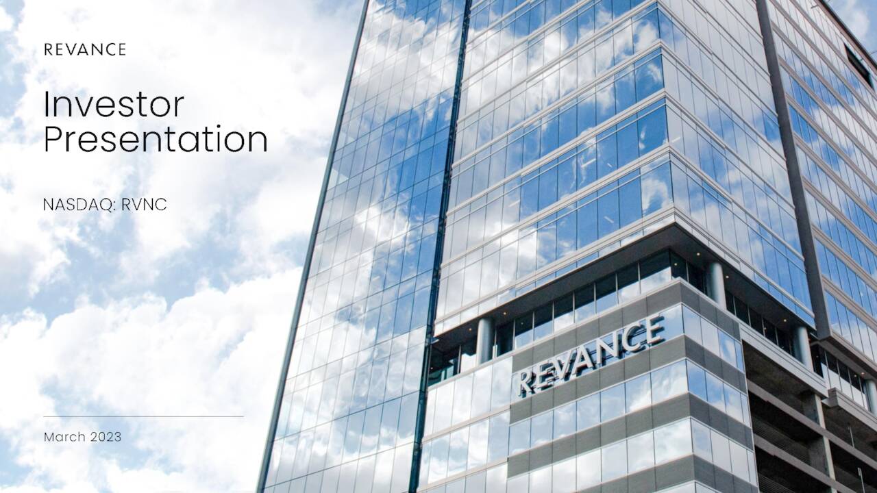 Revance Therapeutics (RVNC) Investor Presentation _ Slodeshow (NASDAQ