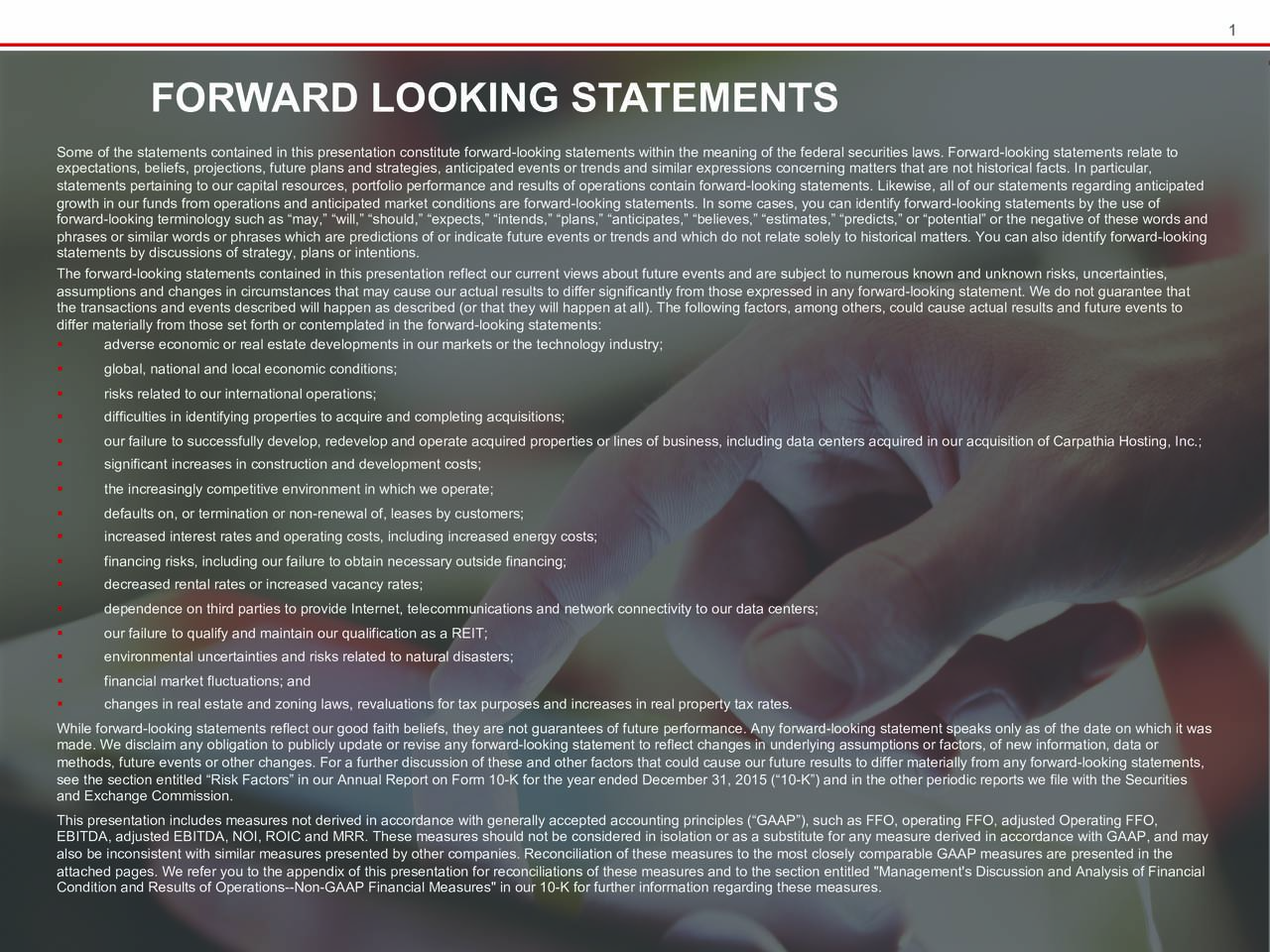 QTS Realty Trust, Inc. 2016 Q3 Results Earnings Call Slides (NYSE