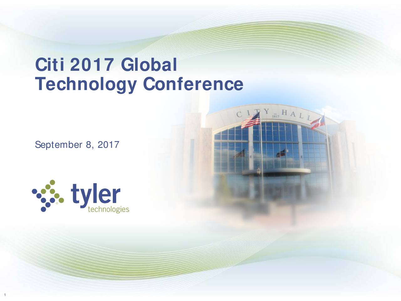 Tyler Technologies (TYL) Presents At Citi 2017 Global Technology