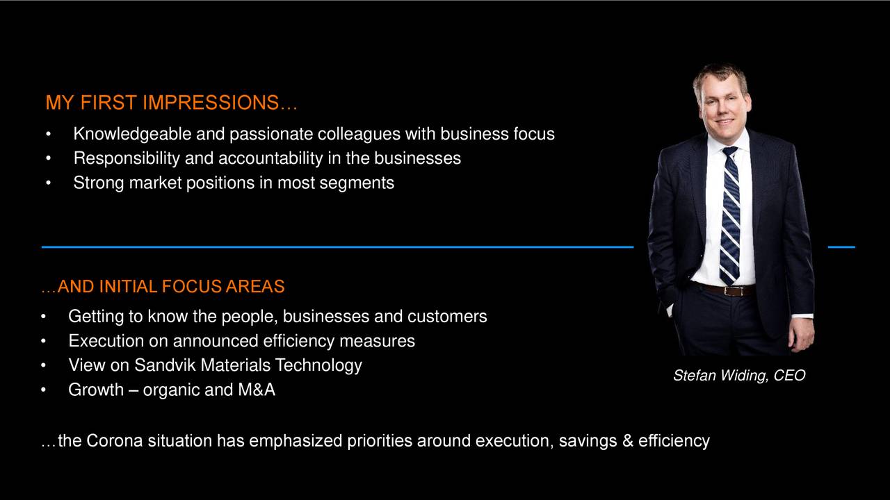 Sandvik AB 2020 Q1 Results Earnings Call Presentation (OTCMKTS