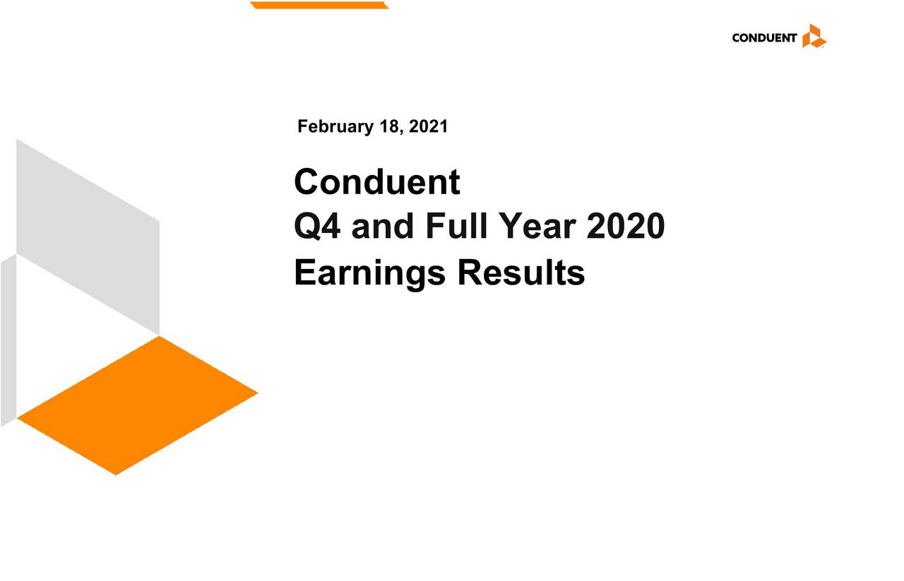 Conduent Incorporated 2020 Q4 Results Earnings Call Presentation Nasdaqcndt Seeking Alpha 6895