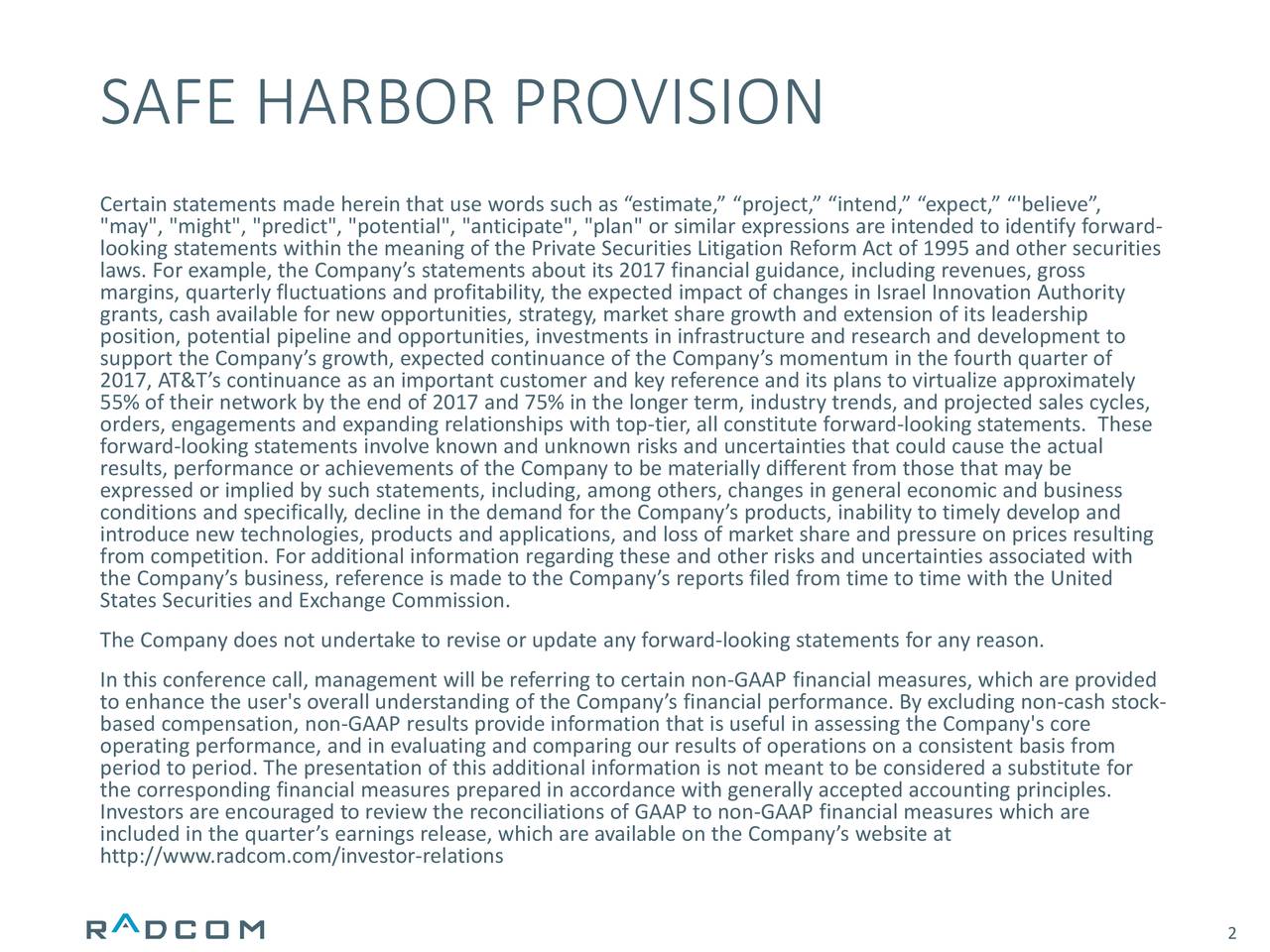 Ltd. 2017 Q3 Results Earnings Call Slides (NASDAQRDCM