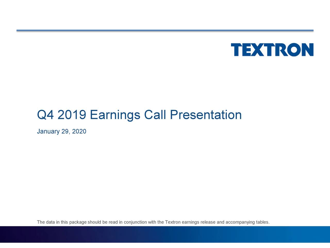 Textron Inc. 2019 Q4 - Results - Earnings Call Presentation (NYSE:TXT ...