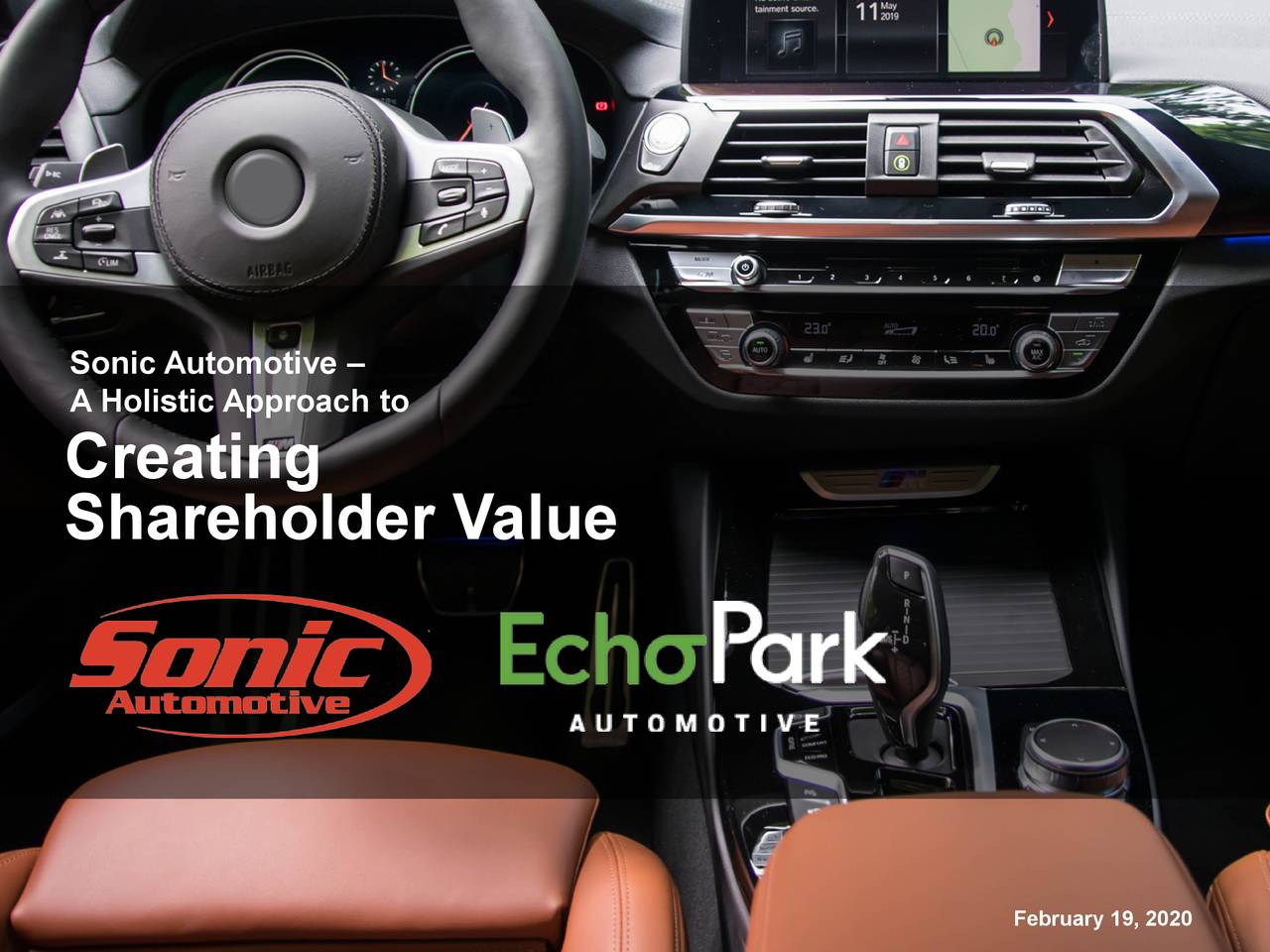 Sonic Automotive, Inc. 2019 Q4 Results Earnings Call Presentation