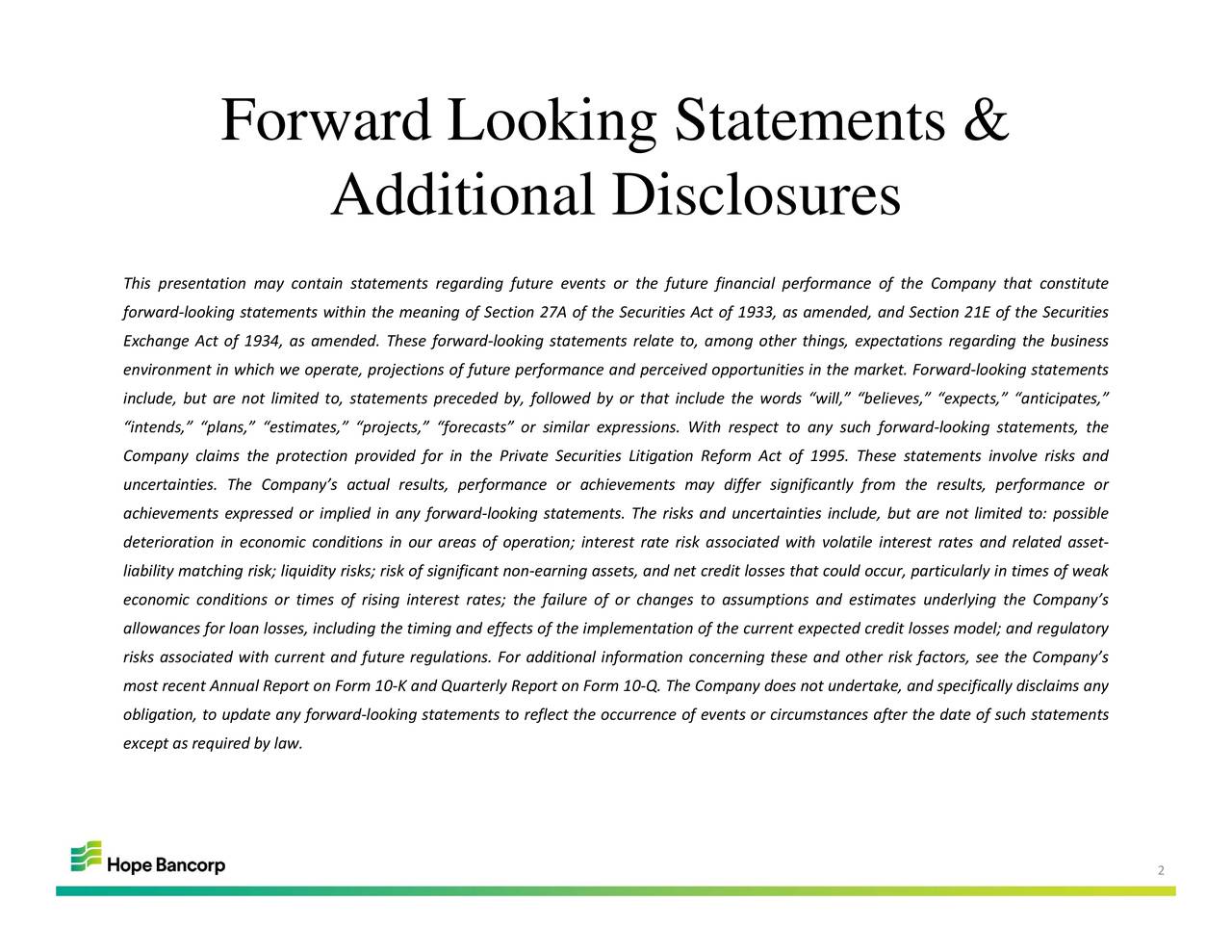 Hope Bancorp (HOPE) Presents At KBW Winter Financial Services