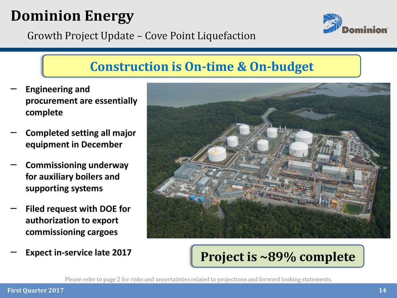 Dominion Resources, Inc. 2017 Q1 Results Earnings Call Slides