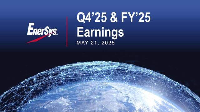 EnerSys 2025 Q4 - Results - Earnings Call Presentation (NYSE:ENS) 2025 ...